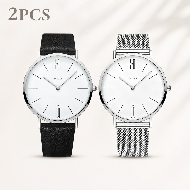 Jewelry Watches Luxury - YAZOLE Couple Watch 2Pcs Fashion Simple