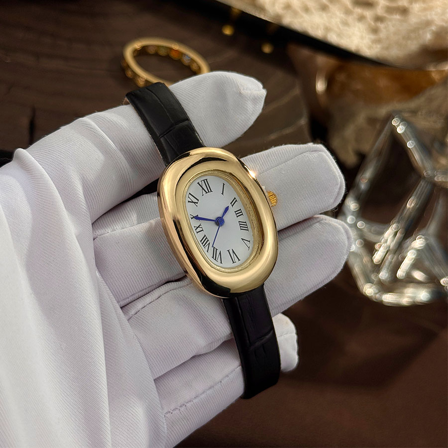 Jewelry Watches Women - Ladies' New Oval Bathtub Egg-Shaped Belt