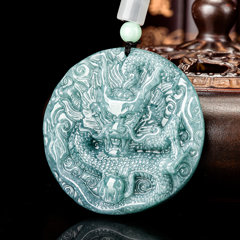 Jewelry & Watches Company - Burmese Jadeite Dragon Pendant Necklace Gifts