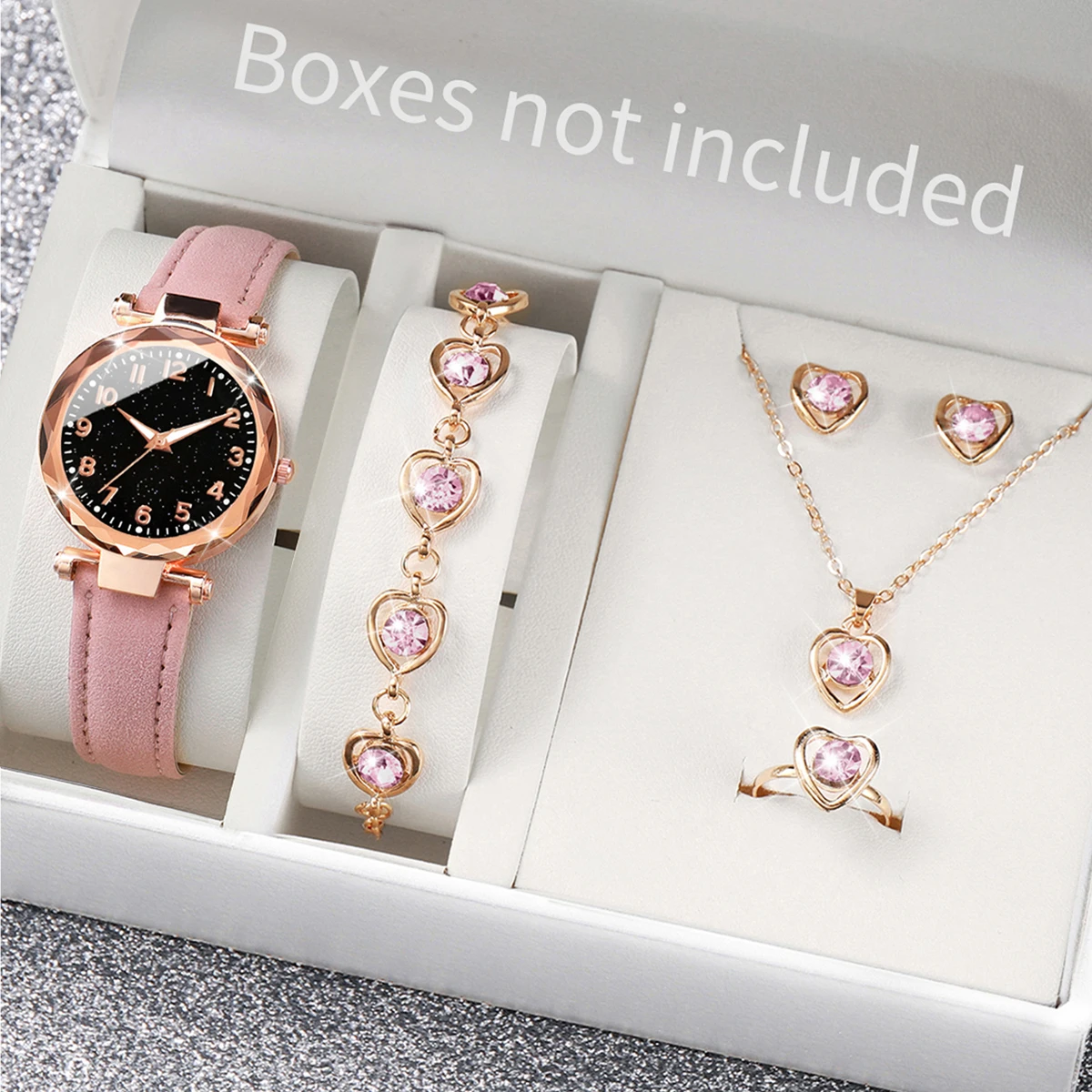 Jewelry Like Watches - 5/6PCS Fashion Women Watches Casual Leather