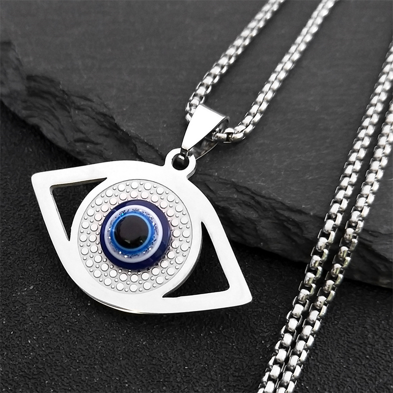 Jewelry & Watches Company - Islam Hamsa Evil Blue Eye Necklace
