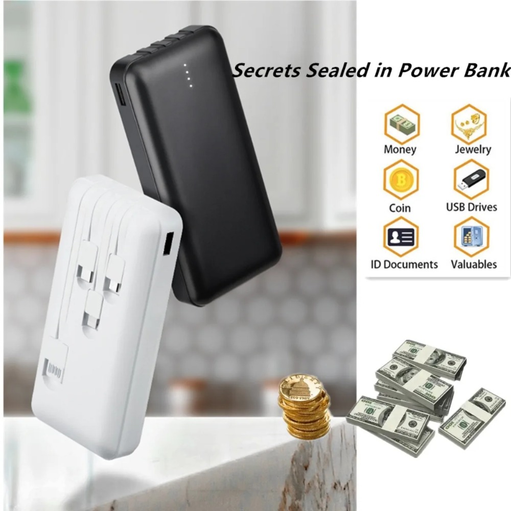 Jewelry Like Watches - Portable Power Bank-shaped Storage Box Can