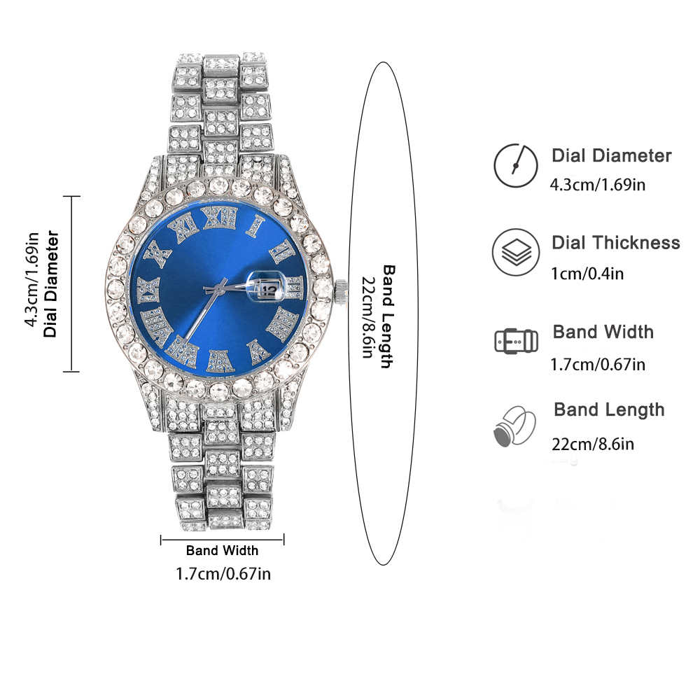 3pcs Hip-hop Watch Jewelry Set - Jewelry Like Watches recension och pris