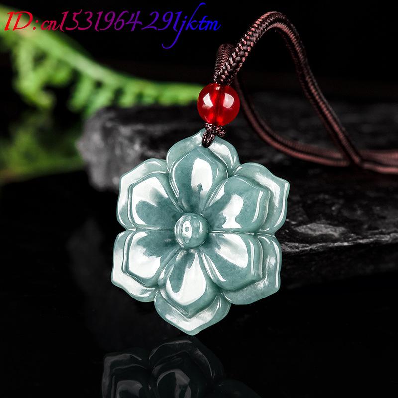 Burmese Jadeite Flower Pendant - Necklace Pendant recension och pris