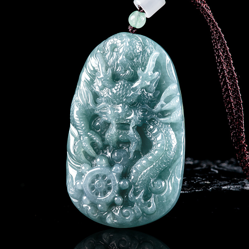 Burmese Jadeite Dragon Pendant - Necklace Pendant recension och pris