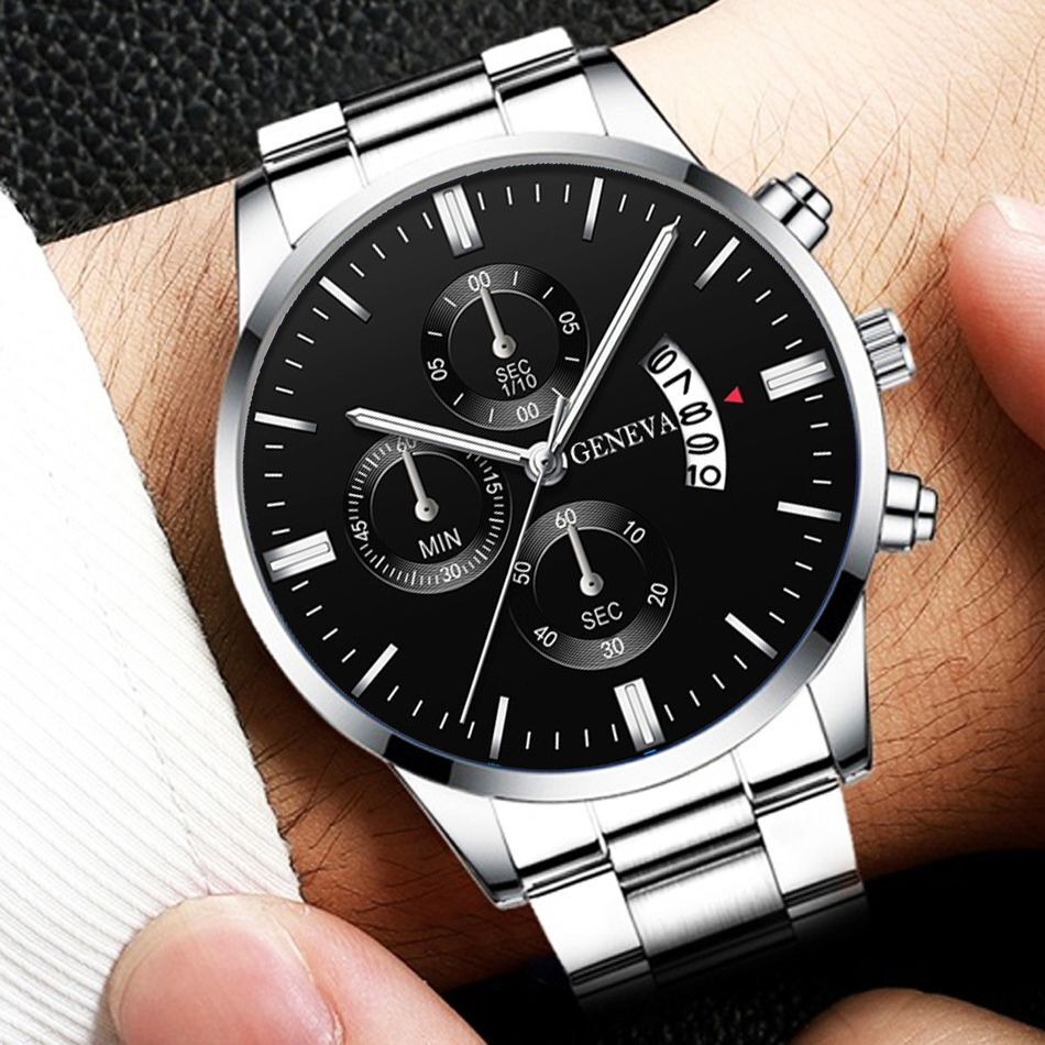 3PCS Fashion Men's Stainless S - Jewelry Like Watches recension och pris