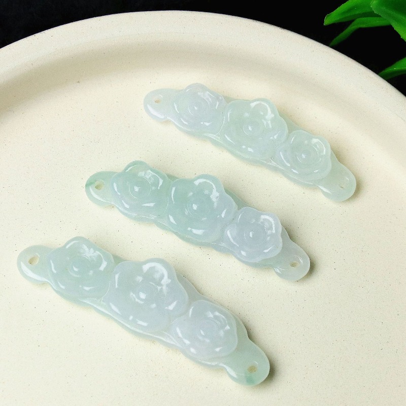 1pc Natural Jadeite Emerald Fl - Jewelry & Watches Company recension och pris