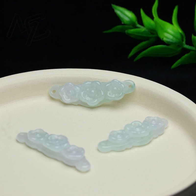 1pc Natural Jadeite Emerald Fl - Jewelry & Watches Company recension och pris