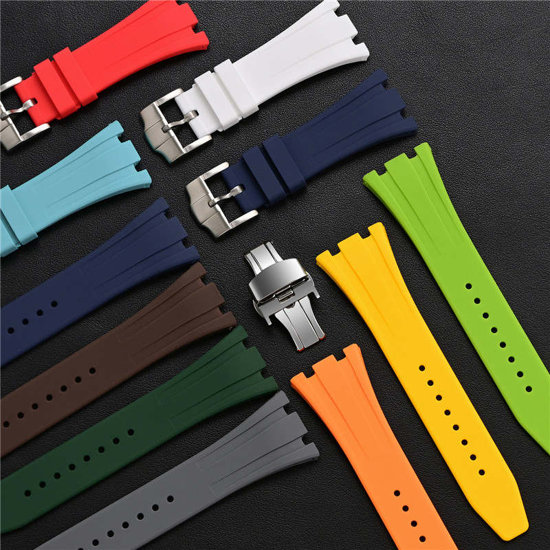 Rubber Silicone Strap 26mm for - Audemars Piguet Watch Royal Oak Offshore recension och pris