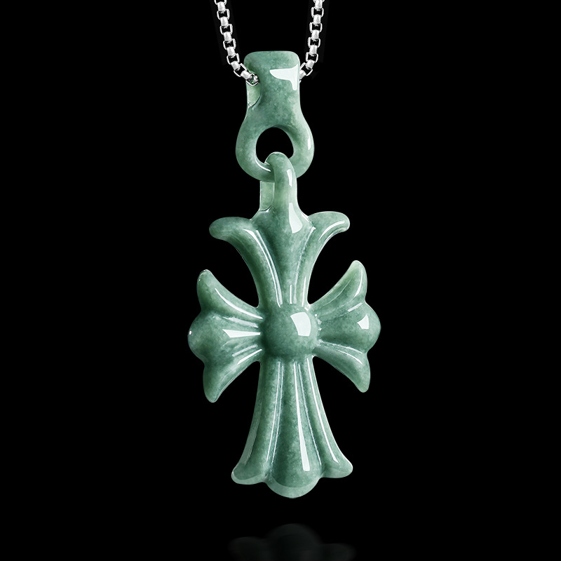 Natural Burmese Jadeite Cross  - Jewelry & Watches Company recension och pris