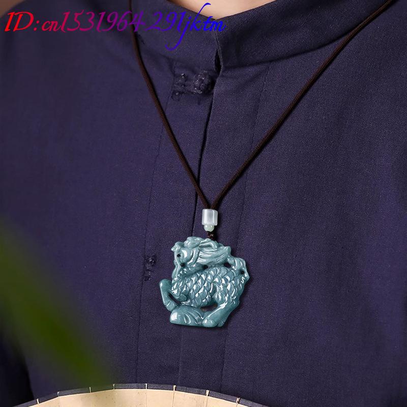 Burmese Jadeite Kylin Pendant  - Necklace Pendant recension och pris