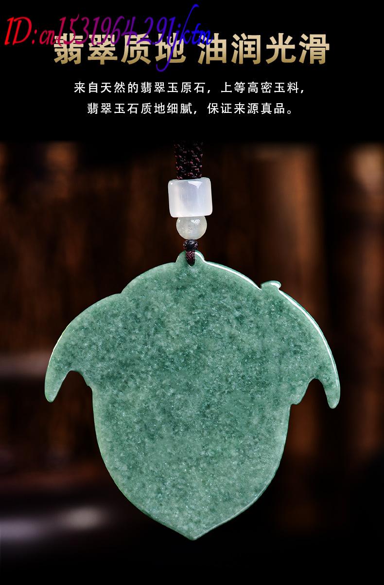 Natural Burmese Jadeite Dragon - Necklace Pendant recension och pris