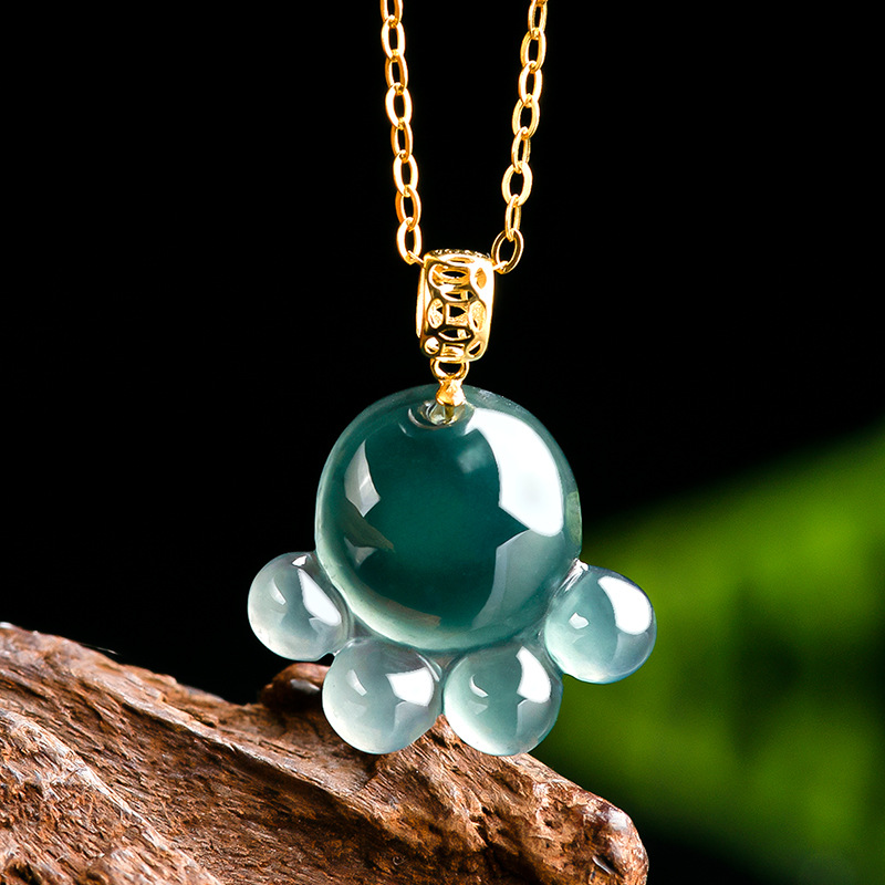 Natural Real Emerald Blue Wate - Jewelry & Watches Company recension och pris
