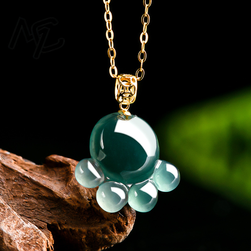 Natural Real Emerald Blue Wate - Jewelry & Watches Company recension och pris