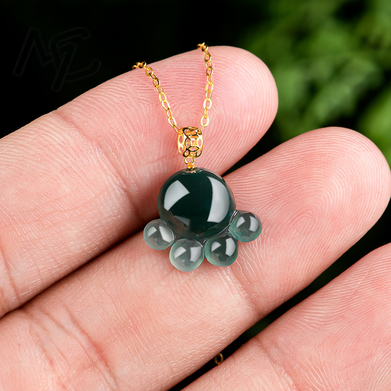 Natural Real Emerald Blue Wate - Jewelry & Watches Company recension och pris