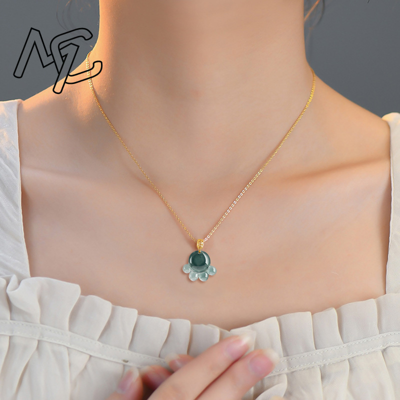 Natural Real Emerald Blue Wate - Jewelry & Watches Company recension och pris