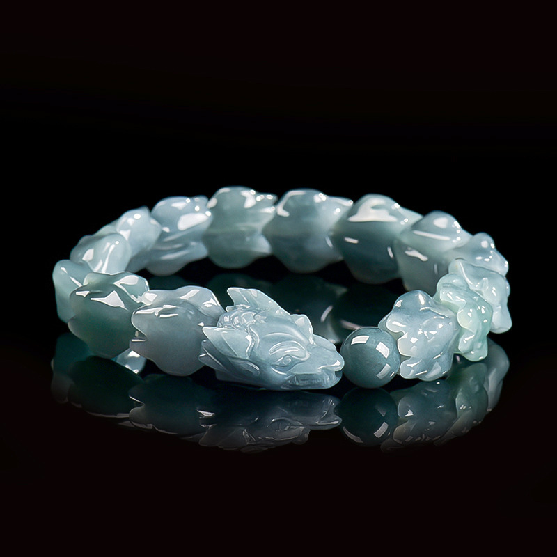 Blue Burmese Jadeite Dragon Br - Jewelry & Watches Company recension och pris