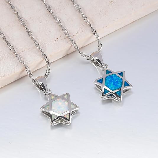 Star of David Opal Pendant Nec - Jewelry & Watches Company recension och pris