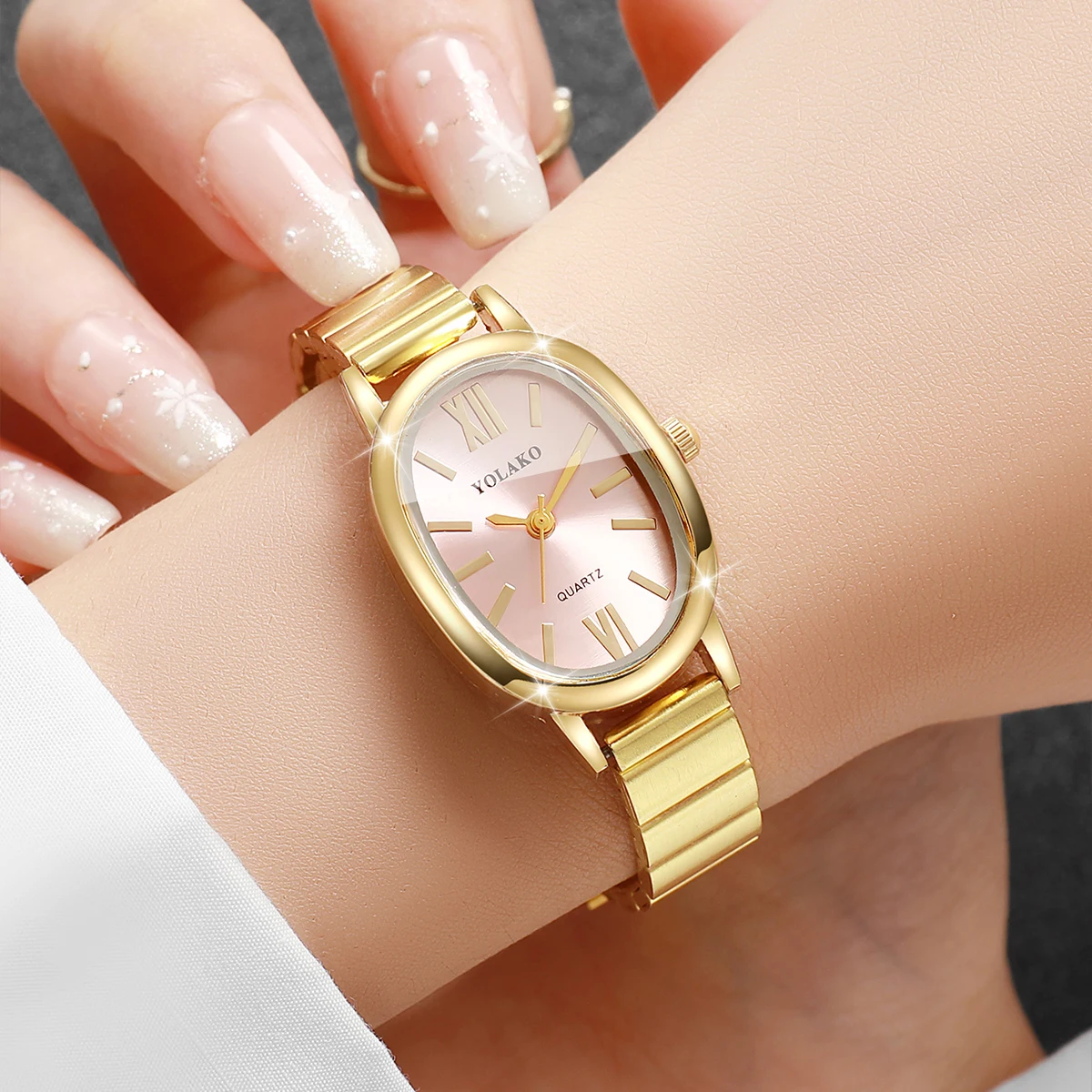 Elegant Pink Dial Women Watch  - Jewelry Watches Women recension och pris