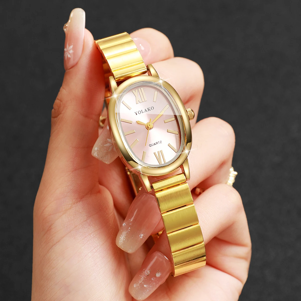 Elegant Pink Dial Women Watch  - Jewelry Watches Women recension och pris