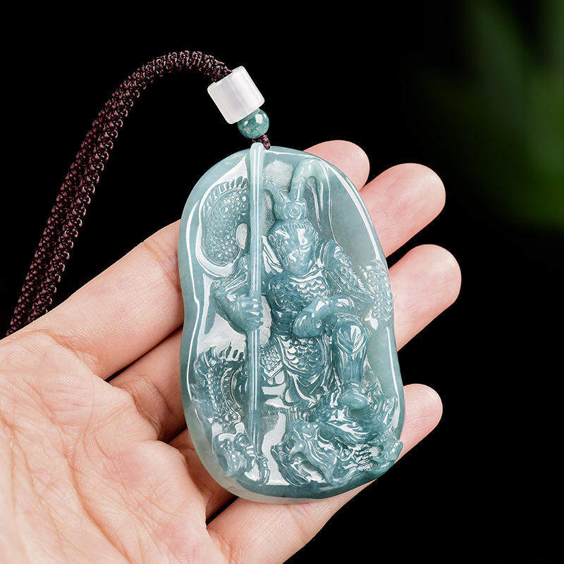 Burmese Jadeite Monkey King Pe - Necklace Pendant recension och pris