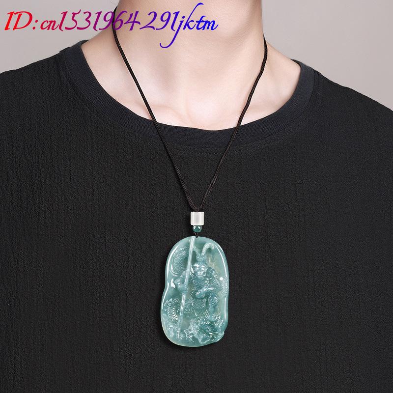 Burmese Jadeite Monkey King Pe - Necklace Pendant recension och pris