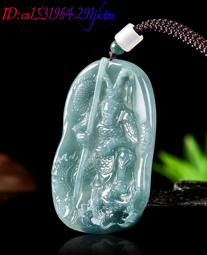 Burmese Jadeite Monkey King Pe - Necklace Pendant recension och pris